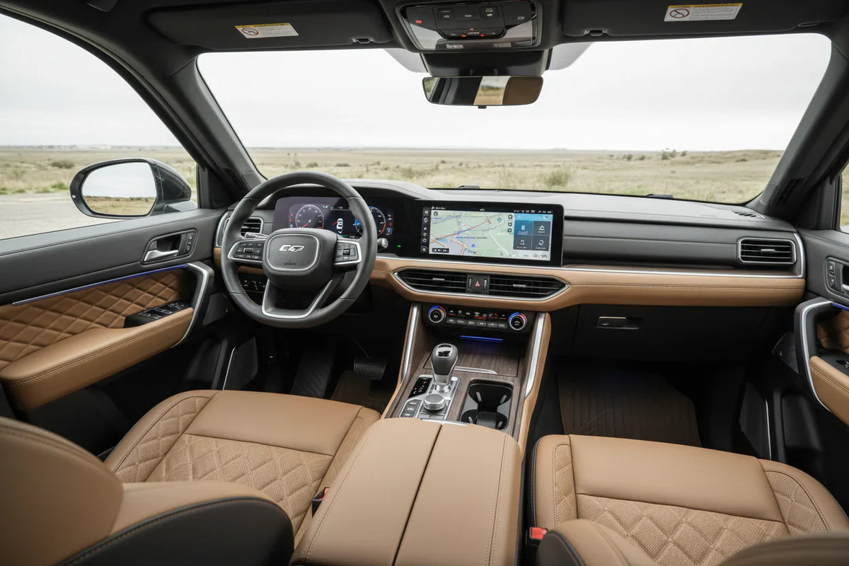 Interior of a luxury vehicle