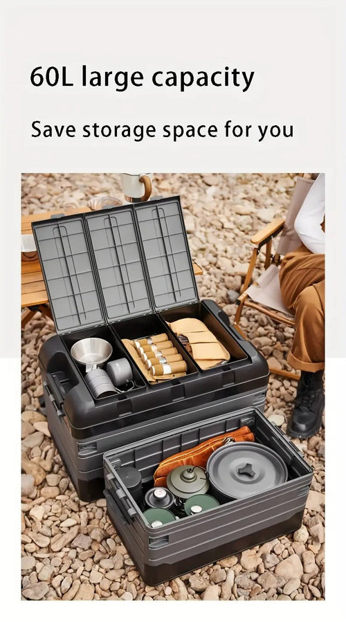 Foldable Outdoor Car Storage Box Multi-Functional